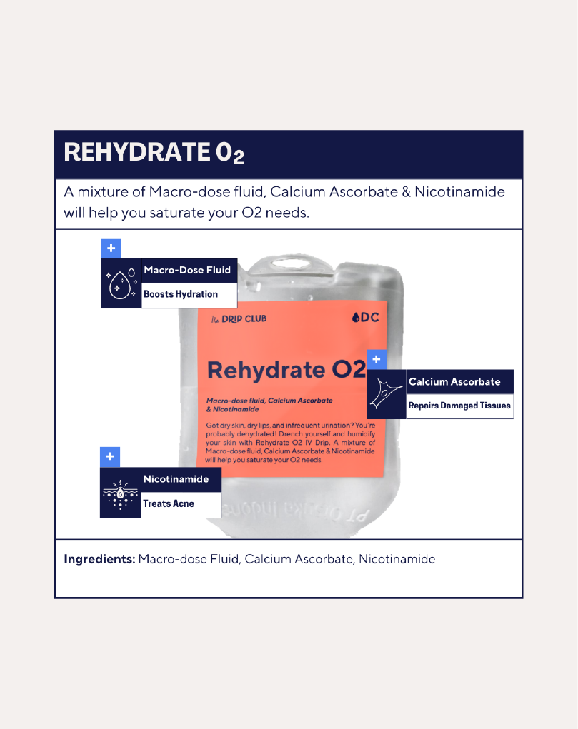 Rehydrate O2 + FREE Relax Body Massage (60 mins)