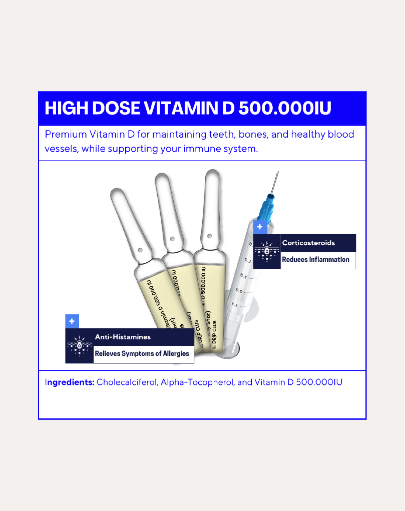 High Dose Vitamin D 500.000IU + FREE HIGH DOSE VITAMIN C